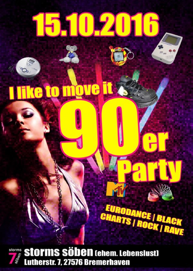 I like to move it - Die 90er Party